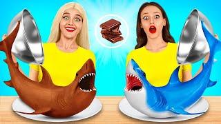 Real Food vs Chocolate Food Challenge  Crazy Cooking Battle by X-Challenge