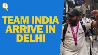 Team India Arrive in Delhi After T20 World Cup Win Rohit Sharma & Co. Show Dance Moves  The Quint