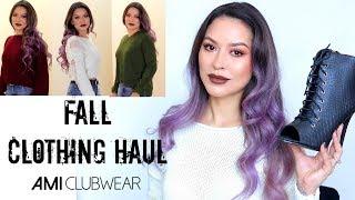 AMIClubwear Fall Clothing Haul & Try On  Affordable Clothing Haul