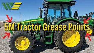 All Grease Points on John Deere 5M Tractors
