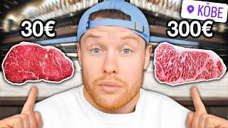 30€ Steak vs 300€ Wagyu Steak in Kobe - schmeckt man den Unterschied wirklich?