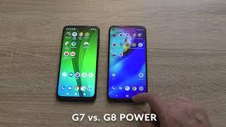 Motorola Moto G8 Power vs Motorola Moto G7 Comparison - speed test