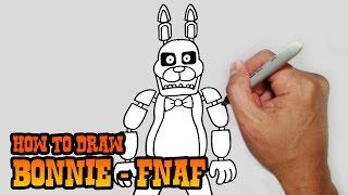 How to Draw Bonnie- Five Nights at Freddys- Video Lesson