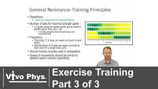 Exercise Training Part 3 of 3 - Anaerobic