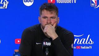 Luka Doncic talks Game 3 Loss vs Celtics FULL Postgame Interview 