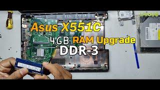 How to upgrade RAM memory in Asus X551C laptop...