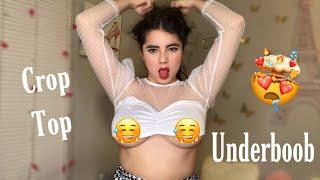 Underboob CropTops  Tops con la parte de abajo de las bubis descubierta Yolany