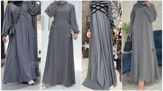 Latest Grey Abaya Collection 2024 ModernSimple Abaya Beautiful Abaya Stylish Burqa Burqa Design