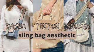 AESTHETIC SLING BAG HAUL  Racun Tiktok Viral  Shopee Haul