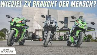 Kawasaki Ninja ZX-4RR vs. ZX-6R vs. ZX-10R 2024 - DAS Familienduell