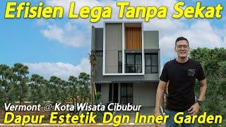 Rumah Tanah 98m2 Gaya Open Space Layout Efektif Vermont Kota Wisata Cibubur