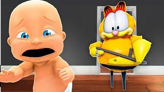 Baby Escapes EVIL GARFIELD