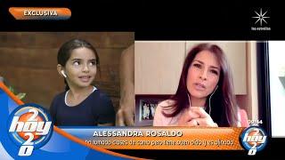 Alessandra Rosaldo quedó sorprendida al escuchar cantar a su hija Aitana Derbez  Hoy