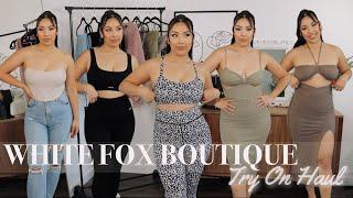 $1000 SUMMER CLOTHING TRY ON HAUL *white fox boutique* + discount codegiveaway  Kisha Alejandra