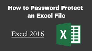 Password Protect Excel File How to Save a Workbook With a Password