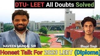 DTU BTECH LATERAL ENTRY EXAM 2023 INSTRUCTIONSDO &DONTS DTU LEET 2023 ON 7 JULY DTU IMPORTANT TIPS