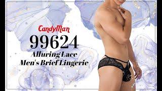 Candyman 99624 Alluring Lace Brief Lingerie Mens Underwear - Johnnies Closet