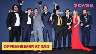 Oppenheimer The Bear Win Big At The 2024 SAG Awards Cillian Murphy Robert Downey Jr Celebrate