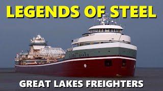 37 Massive Great Lakes Freighters - Big Steel in Motion