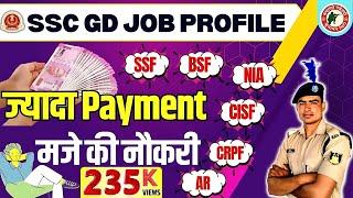 SSC GD JOB PROFILE  ज्यादा PAYMENT मजे की नौकरी #sscgd #sscgd2023 #commandoacademy