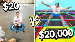 $20 VS $20000 TRAMPOLINE PARK *Budget Challenge*