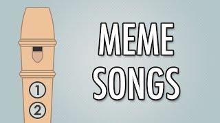 BEST MEME SONGS on RECORDER #Shorts #MemeSongs #Recorder