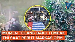 Detik-detik TNI Baku Tembak  dengan OPM dalam Penyerbuan Markas di Maybrat