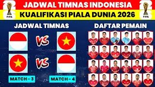 Jadwal Indonesia vs Vietnam Kualifikasi Piala Dunia 2026 - Jadwal Timnas Indonesia  Live RCTI