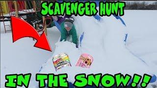 LOL Surprise And Poopsie Sparkly Critters Scavenger Hunt At The Playground In The Snow Snow Is Lava