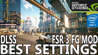 Cyberpunk 2077 on GTX 1050  Best Optimized Settings  FSR 3 FG Mod  1080p  #gtx1050