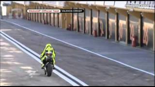 Valentino Rossi makes his first outing with Ducati
