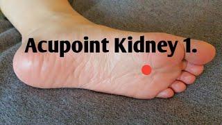 Acupressure point Kidney 1.