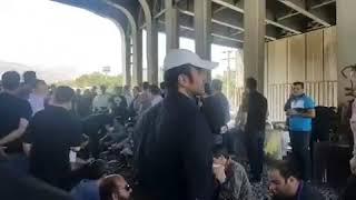 Iranian Labor Protest-HEPCO workers holding a demonstration