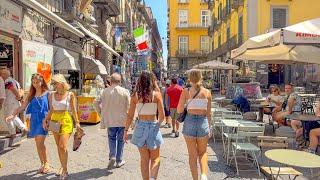 Naples Italy  - July 2024 - 4K 60fps HDR Walking Tour