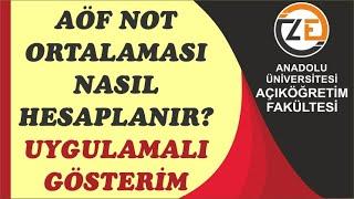 Aöf Dönem Not Ortalaması ve Genel Not OrtalamasıGNO Hesaplaması Nasıl Yapılır? Uygulamalı Gösterim