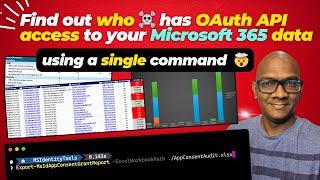 Run a quick OAuth app audit of your tenant using this command and protect yourself