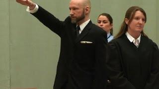 Raw Mass Murderer Makes Nazi Salute In Court