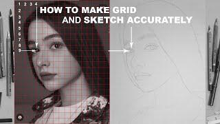 How To Draw Face  Grid Method Tutorial  Beginners Guide Part 1