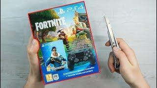 PlayStation 4 - FORTNITE Controller Unboxing + ROYALE BOMBER SKIN BUNDLE