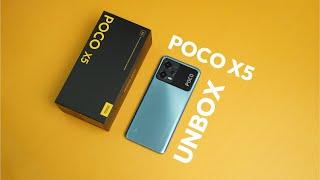 Xiaomi POCO X5 5G Unboxing + First Boot Up Blue