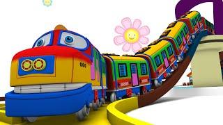 Choo-Choo Fun with Toy Factory Kereta Api Kartun - Adventure Time for Little Trains and Toddlers