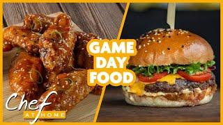 Game Day Wings & Burgers - Chef at Home Full Episode  Cooking Show with Chef Michael Smith
