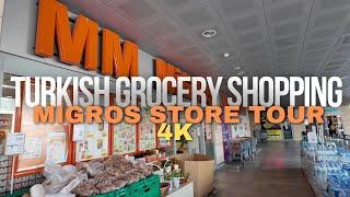 Turkish Grocery Shopping - Migros Supermarket Prices at £1 = ₺45 4K