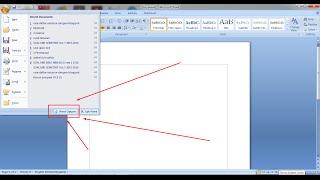 How to Show up Margin Line in Microsoft Office Word 2007
