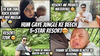 Hum Gaye Jungle K 5star Resort Mein   Private WaterFall  Zohaan Ki Nose Bleed 🩸  Niyan ️