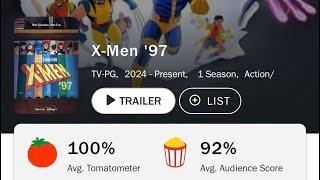 X-Men ‘97 Is The HIGHEST Rated TV Show of 2024 100% On Rotten Tomatoes??