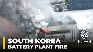 South Korea One dead 21 ‘unaccounted for’ as fire rages at lithium battery plant in Hwaseong