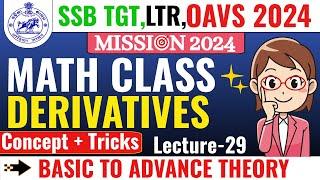 Derivatives Complete Chapter For SSB TGTLTROAVS  Geometry Class  Odia Math Class  e-studyz