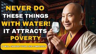 5 Things You Should STOP DOING with Water THEY ATTRACT POVERTY AND RUIN  BUDDHIST TEACHINGS
