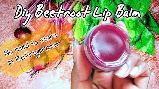 Homemade natural lip balm  Beetroot lip balm for dark pigmented lips